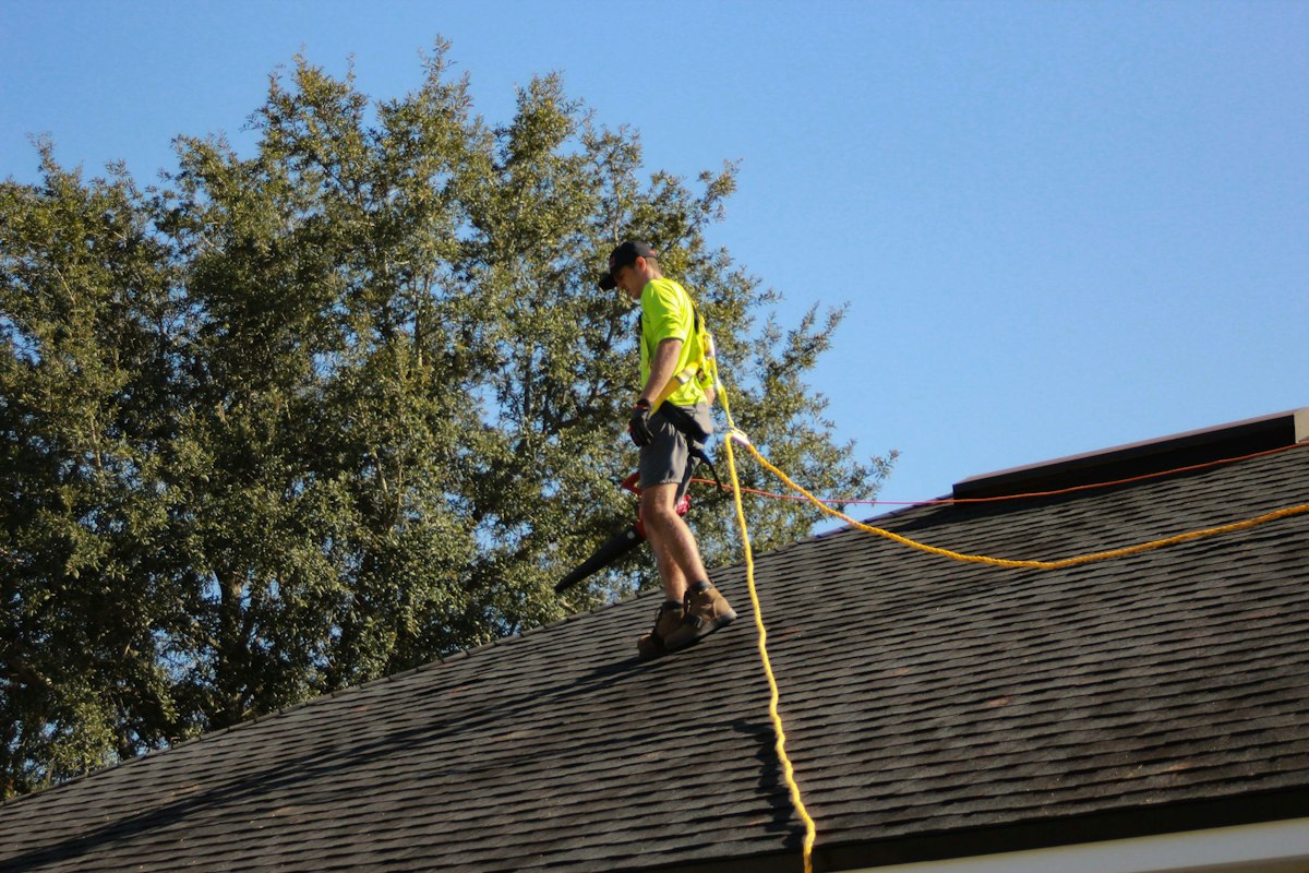 Before: Storm-damaged roof in Round Rock replaced in two days